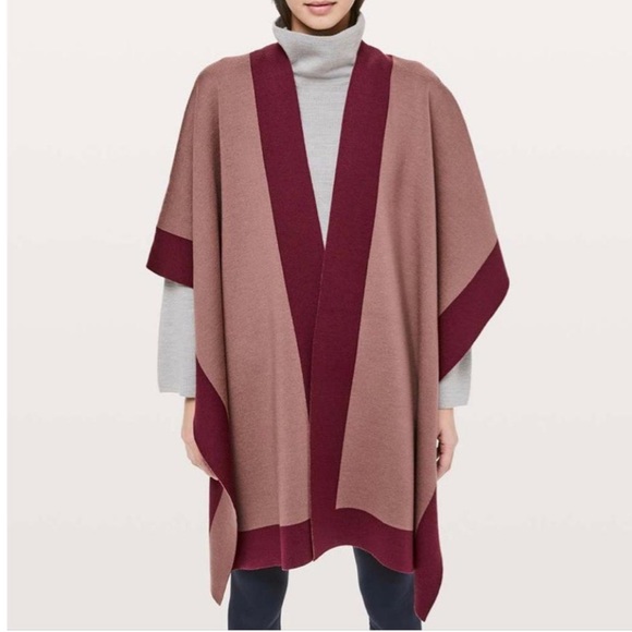 Lululemon Spanish Oak/Savannah wrap poncho cape